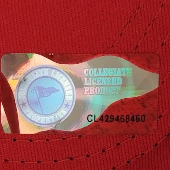 Ohio State Buckeyes Hat Cap Fitted Mens Large Red NCAA Football Stretch Fit - Picture 12 of 12